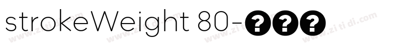 strokeWeight 80字体转换